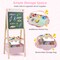 Kids 3-in-1 Adjustable Double-Sided Easel for Drawing and Painting